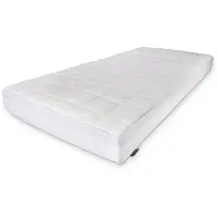 Nature By Borg Natur latex madrass 90x200 - Höjd 18 cm - 5 zoner - Lyx skummadrass medium/fast - Vändbar - Madrass med svalkande naturlatex topp -