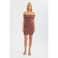 Hiccups for Kids Avskuren axel Mini Bodycon Klänning
