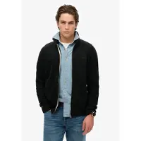Superdry för män. M2014127A Essential Logo Sportjacka svart (S), Casual, Bomull