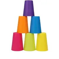Fashnics Montessori Stack Cup Snabbspelsleksaker med Kortfärg Kognition Logik Föräldra-barn Interaktiva Leksaker för Barn Leksak för Tidig Utbildning