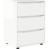 vidaXL Förvaringsskåp Högblanka vita 60 x 48 x 81 cm Konstruerat trä