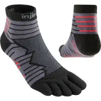 Injinji Men's Ultra Run Mini-Crew Onyx