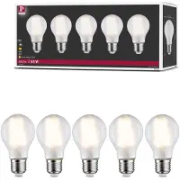 Paulmann 29090 LED-lamp EEK E (A - G) E27 Päronform 7 W Varmvit (Ø x H) 60 mm x 106 mm Filament 5 st