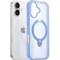 Torras Ostand Spin-fodral för iPhone 16 (Blå)