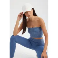Hiccups for Kids Syra-tvättad bärsärkig ribbad crop top