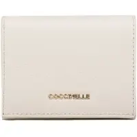 Coccinelle Metallic Mjukt Kortfodral Grått Läder