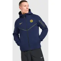 Nike Inter Milan Tech Fleece Full Zip Hoodie, blå