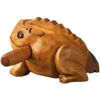 Typecat Lucky Thai Wood Thai Traditionellt Hantverk Trä Hem Skrivbord Dekoration Lucky Frog Hantverk