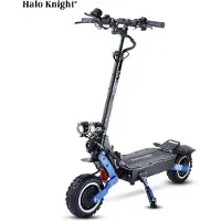 Electric Ride Halo Knight T108Pro Vuxen Elsparkcykel 60V 6000W 38,4Ah Terräng E-sparkcykel 95 km/h Hög Hastighet Hopfällbar Topp Kraftfull Elsparkcykel svart