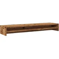 vidaXL Skärmställ åldrat trä 100x24x13 cm konstruerat trä