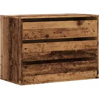 vidaXL Byrå åldrat trä 80x41x58 cm konstruerat trä