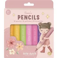 Little Dutch Färgpennor - 6-pack - Multi - - One Size - Färgset