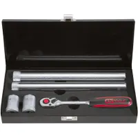 Ks Tools 517.1140 3/8 vridmomenttändstift-skruvverktygssats, 5-delars