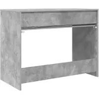 vidaXL Skrivbord med låda BetongGrå 100 x 50 x 78 cm Konstruerat trä