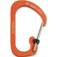 Nite Ize SlideLock #3 karbinhake i aluminium orange (CSLA3-19-R6)