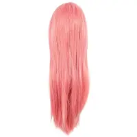 Typecat 80 Cm LåNg Rak Cosplay Peruk Multicolor Heat Full Resilient Peruk (Rosa)