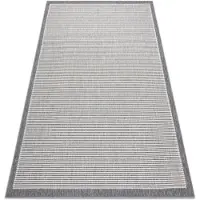 Rugsx Matta SPRING 20411332 rader, ram sisal, ögla - grå 160x230 cm