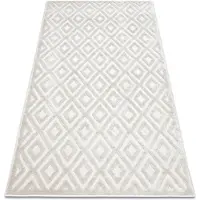 Rugsx Matta SANTO SISAL 58365A Ruter, beige 140x190 cm