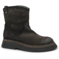 Felmini Stövel 'E395 grass expresso marrone stivaletto tronchetto donna biker pelle' mörkbrun