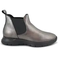 Frau Stövel '43E4 canna fucile donna scarpe stivaletti pelle elastico' silver