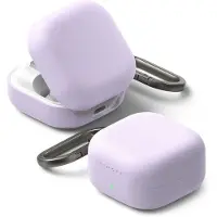 Ringke Samsung Galaxy Buds 4/4 Pro silikonfodral - stötsäkert skydd - ljuslila