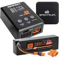 Spektrum Smart Powerstage 1300mah 3s 30c Lipo Ic2 S100 65w Batteri Och Laddare