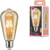 Paulmann 28717 LED-lamp EEK F (A - G) E27 6.5 W Varmvit (Ø x H) 64 mm x 140 mm 1 st