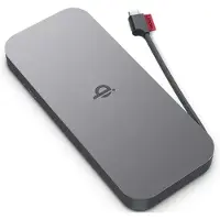 Lenovo Go - Power bank - 10000 mAh - 30 Watt - 3 A - 2 utdatakontakter (USB-C) - åskmolnsgrå - Världsomspännande