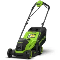 Greenworks Batteridriven gräsklippare LM3302A1; 24 V; 33 cm (utan batteri och laddare)