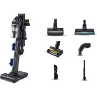Samsung Jet 95 Complete Extra VS20C9554TK - Dammsugare - skaft/handhållen (2-i-1) - utan påse - sladdlös - black chrometal/satin black - 2 batterie...