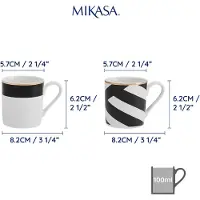 MIKASA Luxe Deco 380ml Mugg 4 Enheter