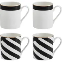 MIKASA Luxe Deco 380ml Mugg 4 Enheter