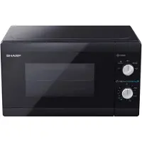 Sharp Microvågsugn 20l Mekanisk panel 800W, Svart