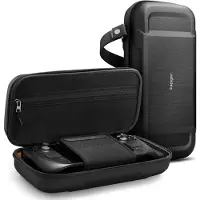 Spigen Rugged Armor Pro Sleeve, Fodral, Ånga, Svart, EVA (Ethylene Vinyl Acetate), Polyuretan, Steam Deck, Fallsäker, Reptålig