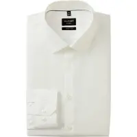 Olymp No. 6 Super Slim Skjorta Vit Off-White Storlek