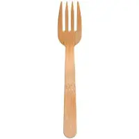 Papstar Fingermatgafflar pure, 120 mm, naturligt tillverkade av bambu, biologiskt nedbrytbara och komposterbara, - 1 st (88767)