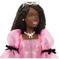 Barbie Docka - Deluxe Stil Dress m. Rosetter på ärmarna - - One Size - Docka