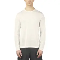 Salomon - Trail running kläder - Shakeout Core LS Tee M Whisper White för Unisex - Storlek M - Vit