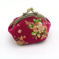 Typecat PlåNbok, Lady Vintage Flower Coin Purse Wallet ClutchväSka (RosaröD)