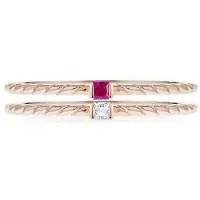 Morellato 1930 Rose Gold Tone Sterling Silver SAHA16014 Damring white
