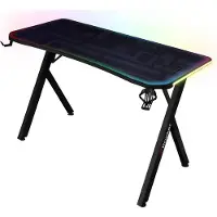 X Rocker Lumio RGB gaming skrivbord med RGB-belysning & musmatta