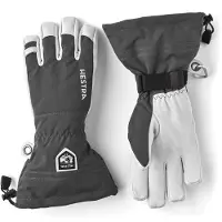 Hestra Army Leather Heli Ski 5-finger Grey