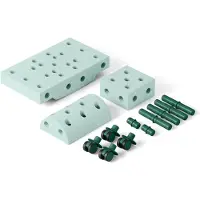 Modu Nyfikenhet Set - 14 Delar - 50x30x20 cm - Ocean Mint/Forest - - One Size - Tumlingdjur