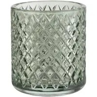 Wenko Atessa, Fristående tandborsthållare, Glas, Grön, 75 mm, 75 mm, 100 mm