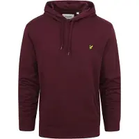Lyle & Scott – Vinröd huvtröja