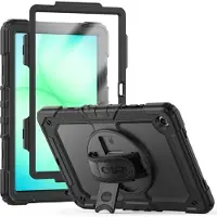 Tech-Protect Samsung Galaxy Tab A9+/A11+ Solid360 Hybridfodral med rem - Svart