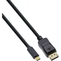 InLine Cable  USB Display Cable, USB Type-C male to DisplayPort male (DP Alt Mode), 4K2K, black, 5m