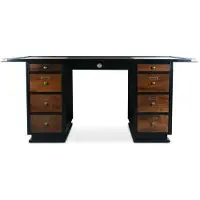 Authentic Models Captain's skrivbord svart
