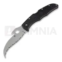 Spyderco Matriarch 2 Emerson Opener C12SBK2W Black FRN, serrated pocket knife