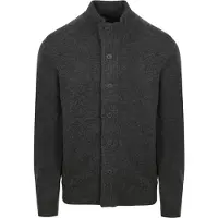 Barbour Zip Vest Lammull Patch Antracit Grå Storlek